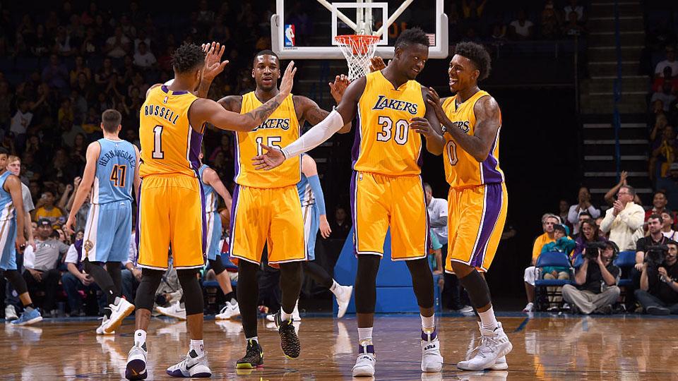 Los Angeles Lakers selebrasi (09/10/16) - INDOSPORT